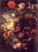 Vase of Flowers on a Socle, Jan van Huysum